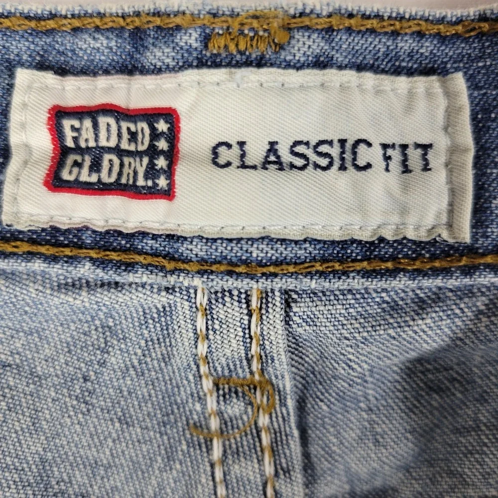 Vintage 90s Faded Glory Womens Jeans‎ 16P Classic Fit Straight Leg